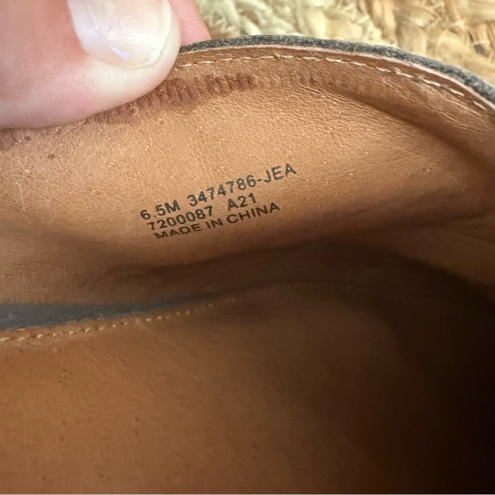 Frye Women’s Nolan Seam Mule Size 6.5 Grey Leather Slip On Flats - Picture 5 of 7